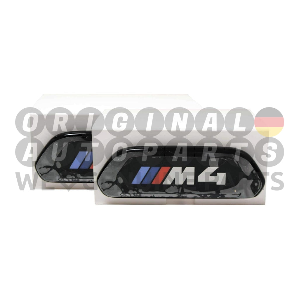 Genuine BMW Illuminated Seat LCI Emblem Set M4 F82 F83 52108089598 NO LONGER AVAILABLE, NEW CODE 52109503039