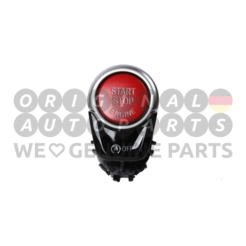 Original BMW botón de arranque y parada de motor rojo