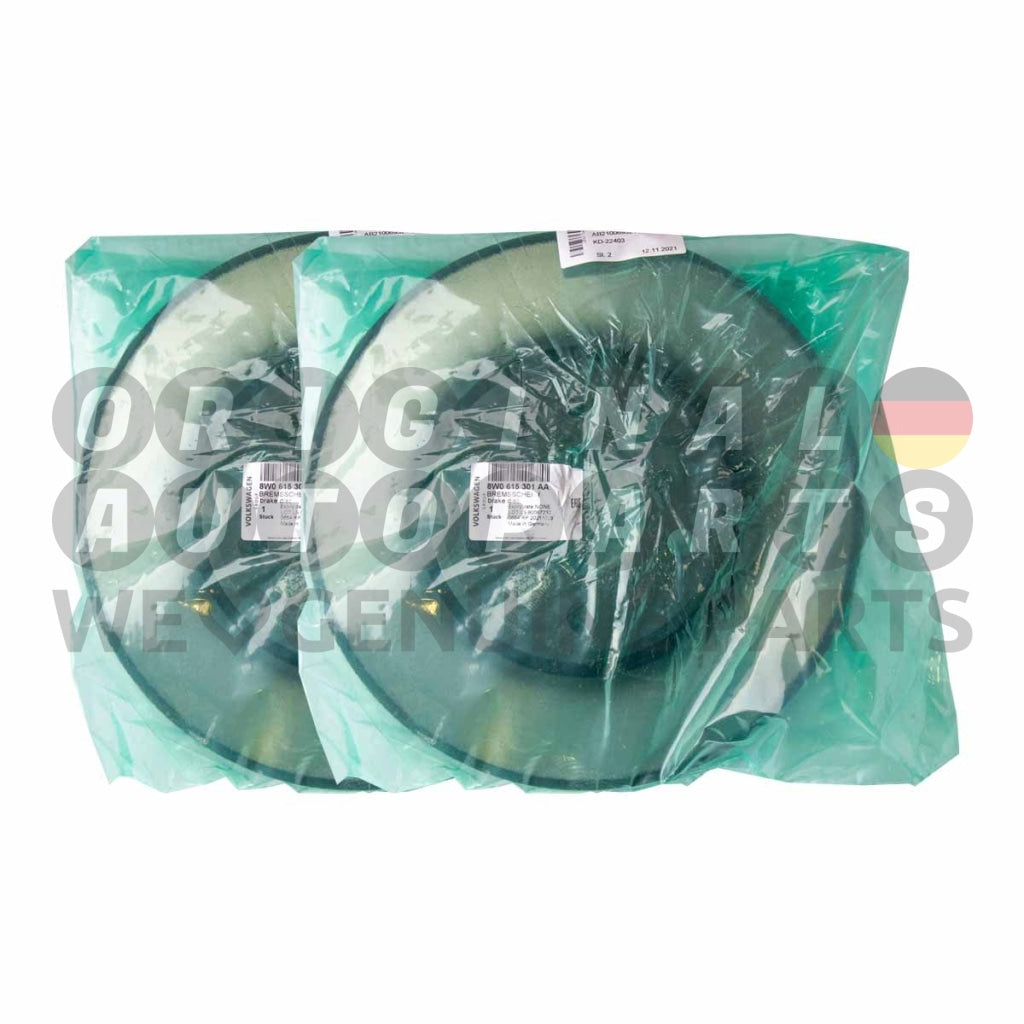 Genuine VW Audi BRAKE DISCS ROTOR SET front 318x30mm A4 (B9 8W) A5 (B9 F5) A6 (C8 4A) A7 (C8 4K) 8W0615301AA